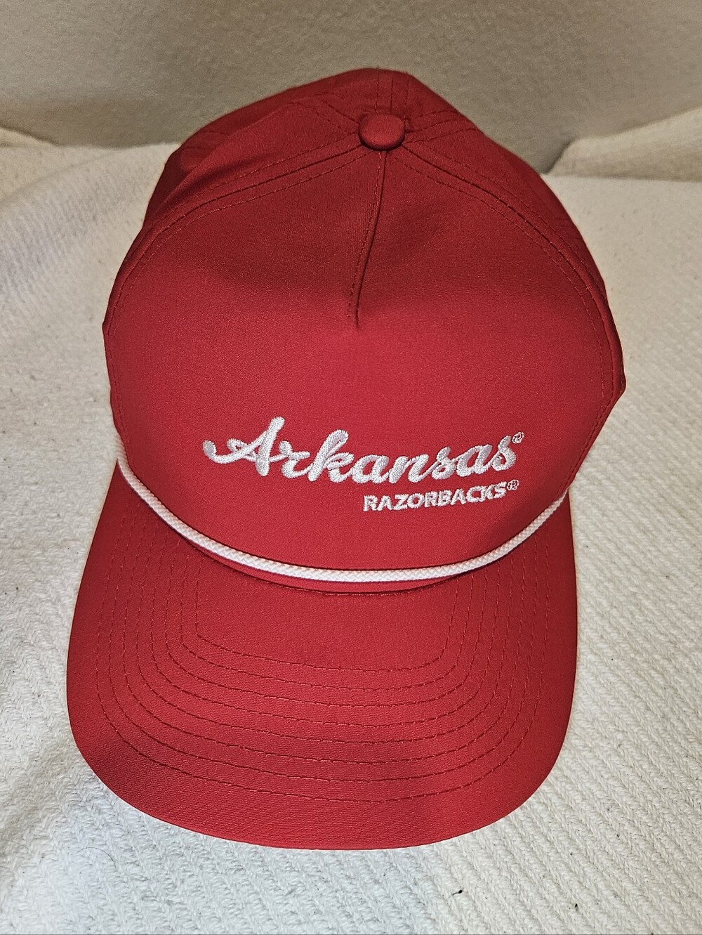 Arkansas Razorbacks Red Patch Rope Cap - Picture 2 of 5